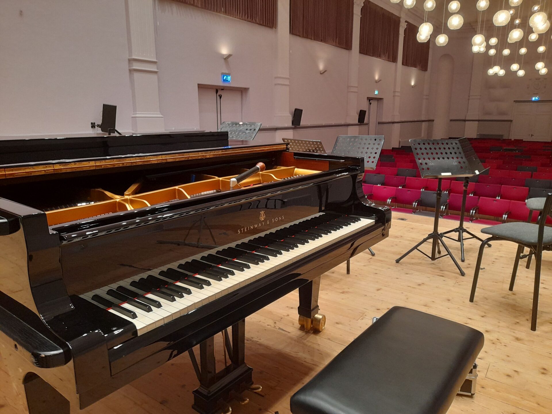 Concertvleugel in theater
